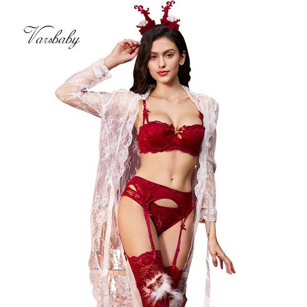 varsbaby 1/2 cup christmas 7 pcs bras+panties+garters+stockings+antler headband+nightgown bra and panty set c1212, Black;white
varsbaby 1/2 cup christmas 7 pcs bras+panties+garters+stockings+antler headband+nightgown bra and panty set c1212, Black;white
