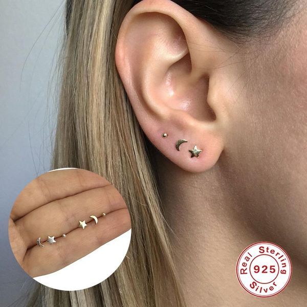 boako 3 pcs star moon 2021 trend earrings silver 925 jewelry stud earrings girl earring piercing natural style ear cuff #12.13, Golden;silver
boako 3 pcs star moon 2021 trend earrings silver 925 jewelry stud earrings girl earring piercing natural style ear cuff #12.13, Golden;silver