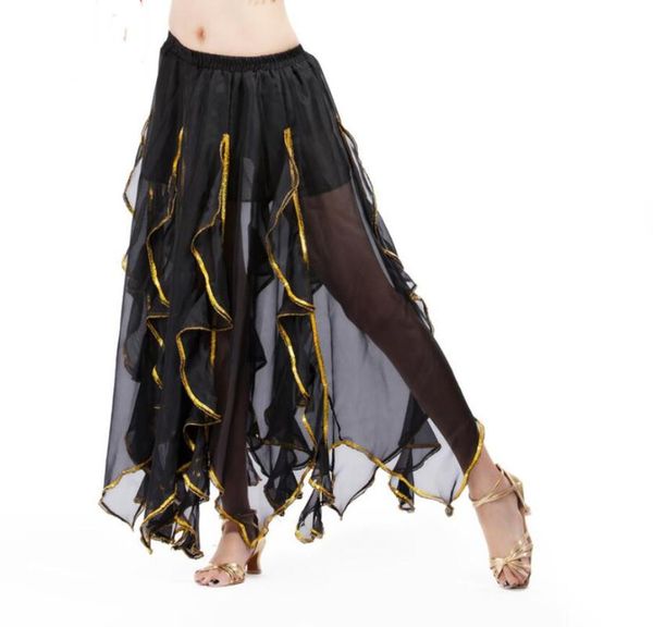 stage wear women golden trim skirt chiffon belly dance performance black purple, Black;red
stage wear women golden trim skirt chiffon belly dance performance black purple, Black;red