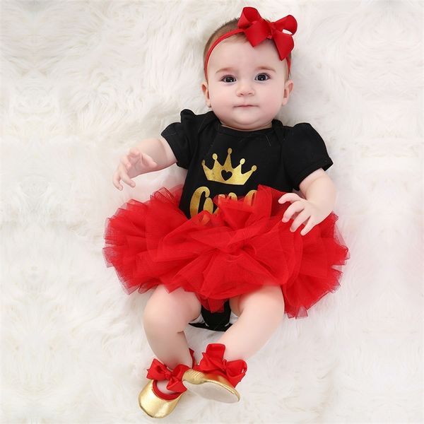 red tutu skirts crown short sleeve rompers baby clothing set infant girl clothes cotton shoes headband 4pcs y200803, White
red tutu skirts crown short sleeve rompers baby clothing set infant girl clothes cotton shoes headband 4pcs y200803, White