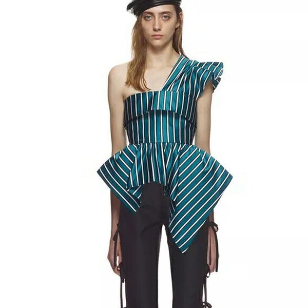 blouses & shirts latest new model blouse women new fashion summer stripe ruffle one shoulder peplum, White
blouses & shirts latest new model blouse women new fashion summer stripe ruffle one shoulder peplum, White