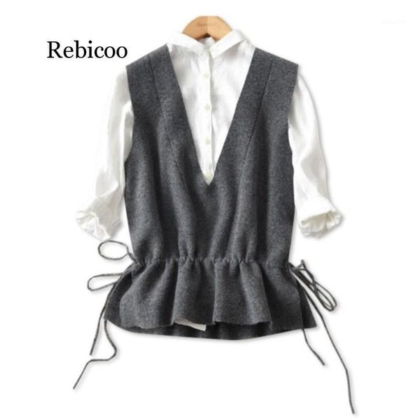 spring and autumn new cashmere vest female v-neck pullover knit vest sleeveless sweater fashion simple short women's1, Black;white
spring and autumn new cashmere vest female v-neck pullover knit vest sleeveless sweater fashion simple short women's1, Black;white