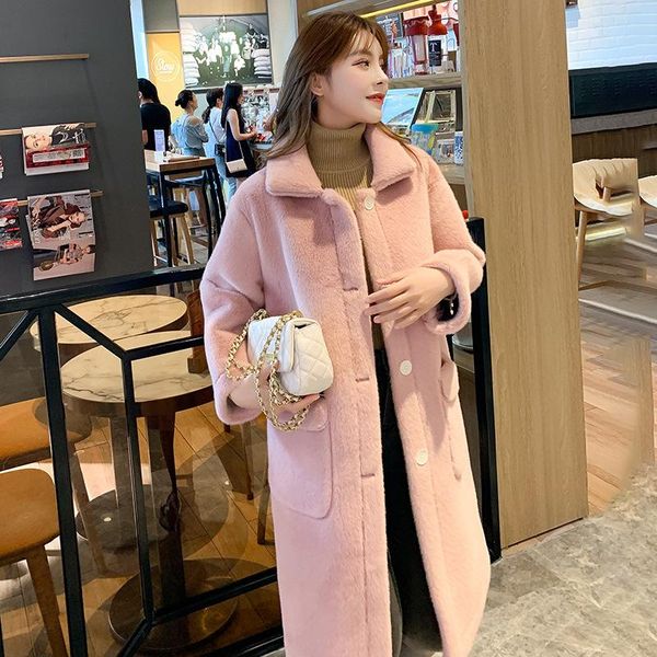 winter jacket women 2021 new solid single breasted faux coat warm thick fashion loose plush ladies coat long women, Black
winter jacket women 2021 new solid single breasted faux coat warm thick fashion loose plush ladies coat long women, Black