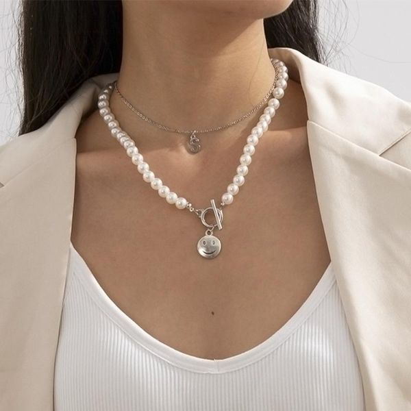 chokers diezi elegant imitation pearl statement choker necklace wedding smile letters pendant necklaces women collares ladies jewelry, Golden;silver
chokers diezi elegant imitation pearl statement choker necklace wedding smile letters pendant necklaces women collares ladies jewelry, Golden;silver