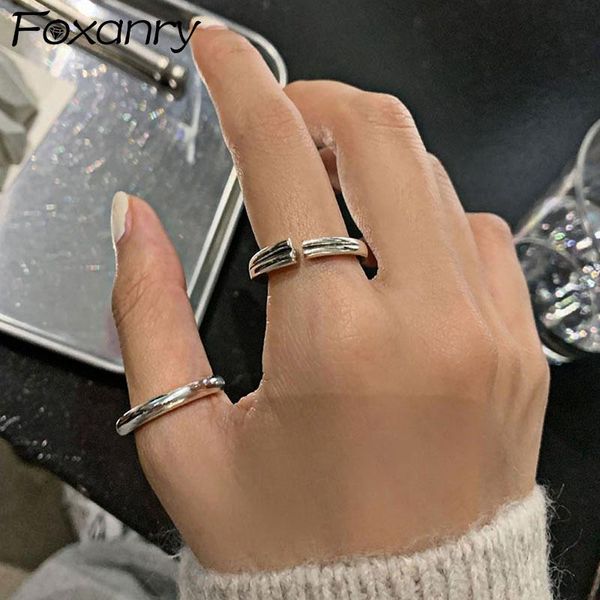 foxanry minimalist 925 sterling silver smooth rings ins fashion geometric handmade vintage punk hiphop jewelry gifts for women, Golden;silver
foxanry minimalist 925 sterling silver smooth rings ins fashion geometric handmade vintage punk hiphop jewelry gifts for women, Golden;silver