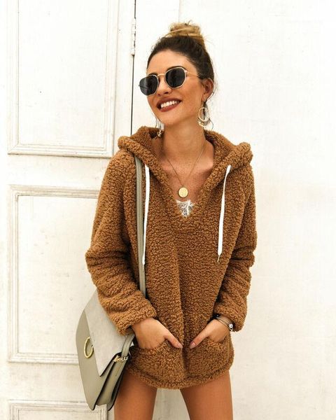 women's hoodies & sweatshirts hirigin lovely with hooded solid teddy hoodie pullovers sweatshirt women campus casual autumn spring 1, Black
women's hoodies & sweatshirts hirigin lovely with hooded solid teddy hoodie pullovers sweatshirt women campus casual autumn spring 1, Black