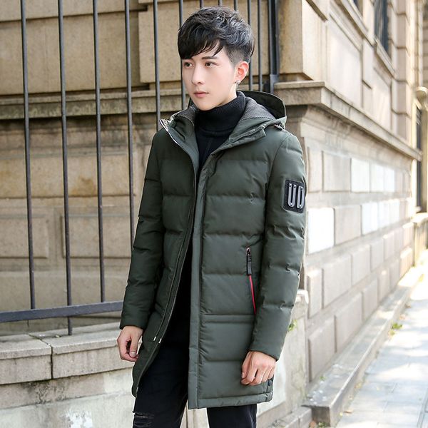 2020 winter plus male size long section white duck down jacket with breathless windproof hood keep warm coat thick, Black
2020 winter plus male size long section white duck down jacket with breathless windproof hood keep warm coat thick, Black
