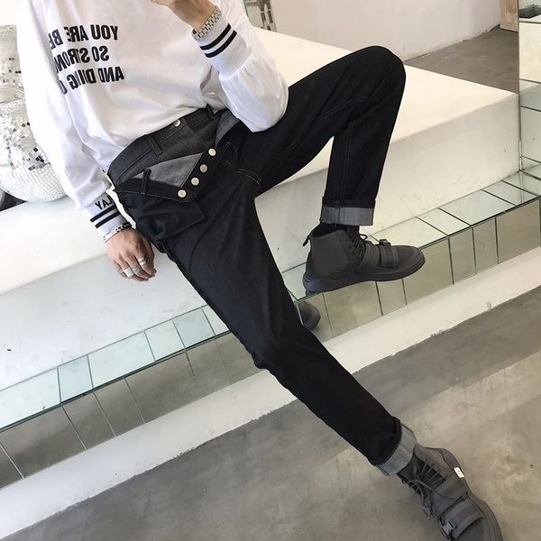 2021 New Occasional Personality Men Tend to Spring Break Two Pieces of Slim Pants Couture. I4GD, Black
2021 New Occasional Personality Men Tend to Spring Break Two Pieces of Slim Pants Couture. I4GD, Black