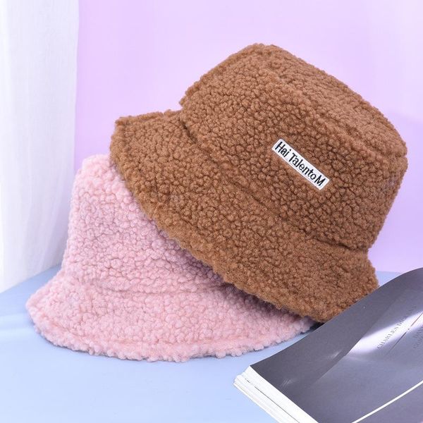 lamb wool kids winter hats solid color cute letter baby girls boys bucket hat thick warm children fisherman hat outdoor cap, Blue;gray
lamb wool kids winter hats solid color cute letter baby girls boys bucket hat thick warm children fisherman hat outdoor cap, Blue;gray