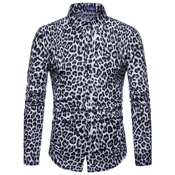 mens trend nightclub leopard print long sleeve male social casual party chemise homme dress shirt c1211, White;black
mens trend nightclub leopard print long sleeve male social casual party chemise homme dress shirt c1211, White;black
