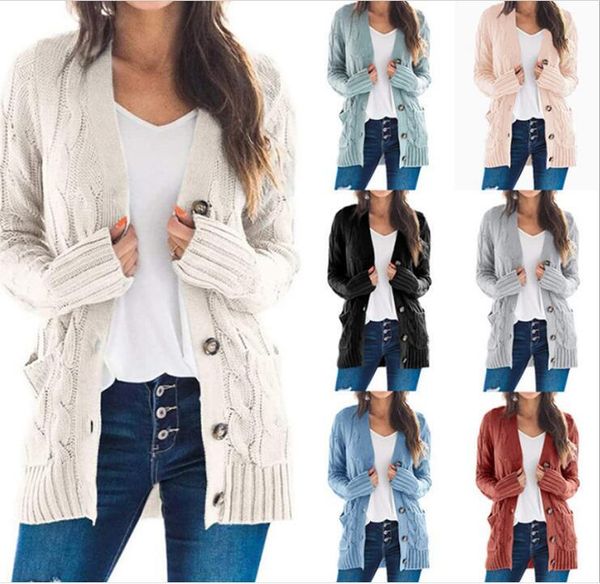 women's knits & tees 2021 cardigan sweater women long sleeve loose casual coat female with pockets solid knitted outwear clothes, White
women's knits & tees 2021 cardigan sweater women long sleeve loose casual coat female with pockets solid knitted outwear clothes, White