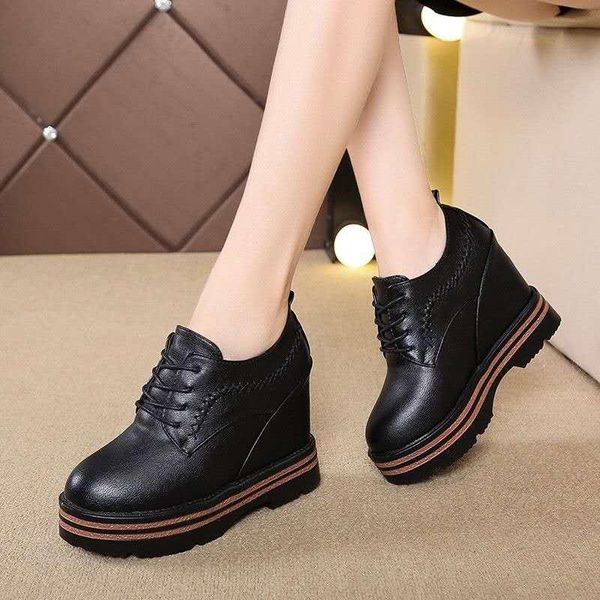 boots woman casual height increasing shoes drop women wedges platform ankle vintage round toe lace up pu leather, Black
boots woman casual height increasing shoes drop women wedges platform ankle vintage round toe lace up pu leather, Black