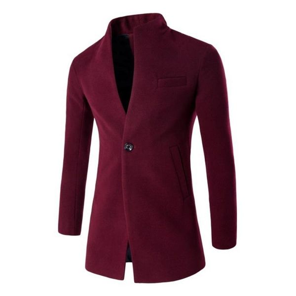 men's wool & blends nice long slim cardigan jacket coats mandarin collar autumn winter coat casual overcoats men clothing windbreaker, Black
men's wool & blends nice long slim cardigan jacket coats mandarin collar autumn winter coat casual overcoats men clothing windbreaker, Black