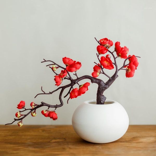 decorative flowers & wreaths silk plum blossom branch with vase table decor artificial for wedding home living room peach sakura1
decorative flowers & wreaths silk plum blossom branch with vase table decor artificial for wedding home living room peach sakura1