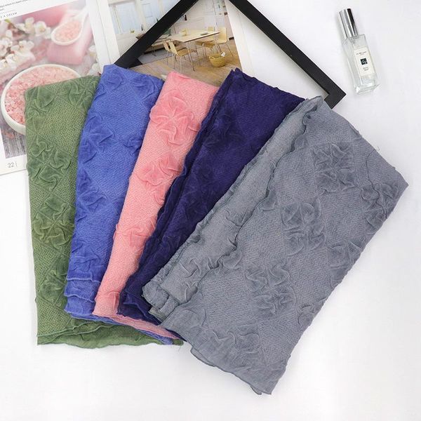 scarves 2021 autumn cotton wrinkle flower shawls women soft muslim crumple crinkle scarf solid color hijab 4, Blue;gray
scarves 2021 autumn cotton wrinkle flower shawls women soft muslim crumple crinkle scarf solid color hijab 4, Blue;gray
