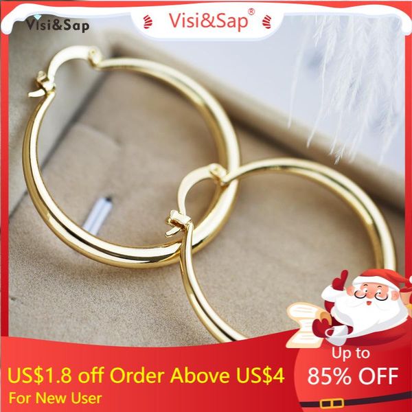 hoop & huggie visisap fashion simple glossy large circle earrings for women gold color metal punk club earring jewelry e082, Golden;silver
hoop & huggie visisap fashion simple glossy large circle earrings for women gold color metal punk club earring jewelry e082, Golden;silver