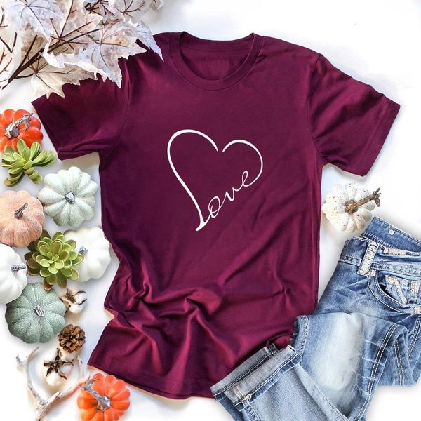 large size s-5xl new simple heart-shaped love t-shirt ladies 100% cotton o-neck short sleeve summer t-shirt casual t-shirt, White
large size s-5xl new simple heart-shaped love t-shirt ladies 100% cotton o-neck short sleeve summer t-shirt casual t-shirt, White