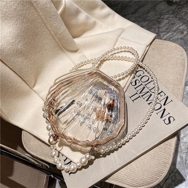 women's small bags 2021 spring new trendy fashion transparent pearl wild chain shoulder messenger bag personalized shell bag
women's small bags 2021 spring new trendy fashion transparent pearl wild chain shoulder messenger bag personalized shell bag