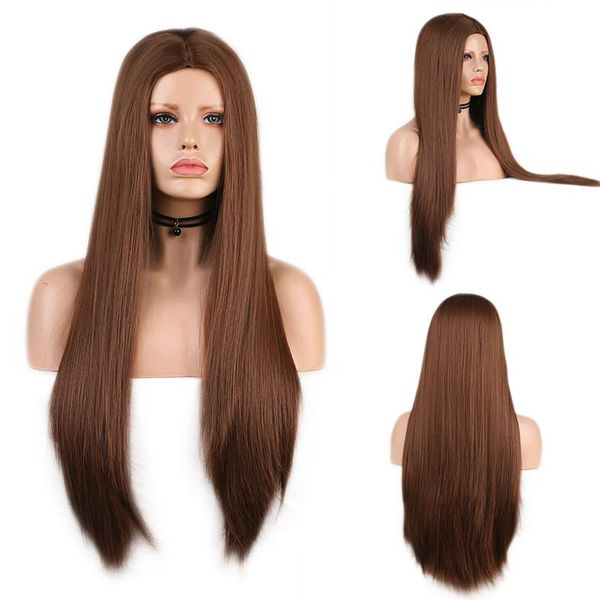 synthetic wigs aimeya middle part chestnut silky straight wig for women dark brown heat resistant fiber halloween cosplay, Black
synthetic wigs aimeya middle part chestnut silky straight wig for women dark brown heat resistant fiber halloween cosplay, Black