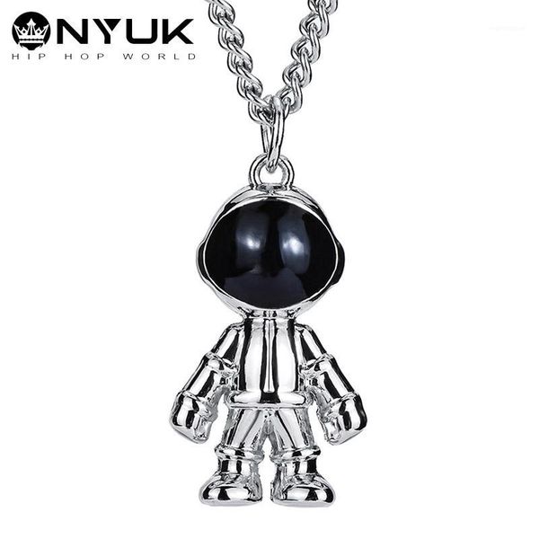 NYUK Space Astronaut Necklace Hip Hop Jewelry Robot Pendant Necklaces Kolye Rock Hiphop Rappers Jewellery Lovers Gift1, Silver
NYUK Space Astronaut Necklace Hip Hop Jewelry Robot Pendant Necklaces Kolye Rock Hiphop Rappers Jewellery Lovers Gift1, Silver