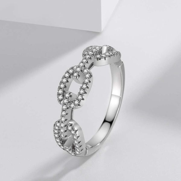 luxurys designers fashion jz450 niche designer style with personalized jewelry chain ring female white copper zircon chain diamond ring, Silver
luxurys designers fashion jz450 niche designer style with personalized jewelry chain ring female white copper zircon chain diamond ring, Silver