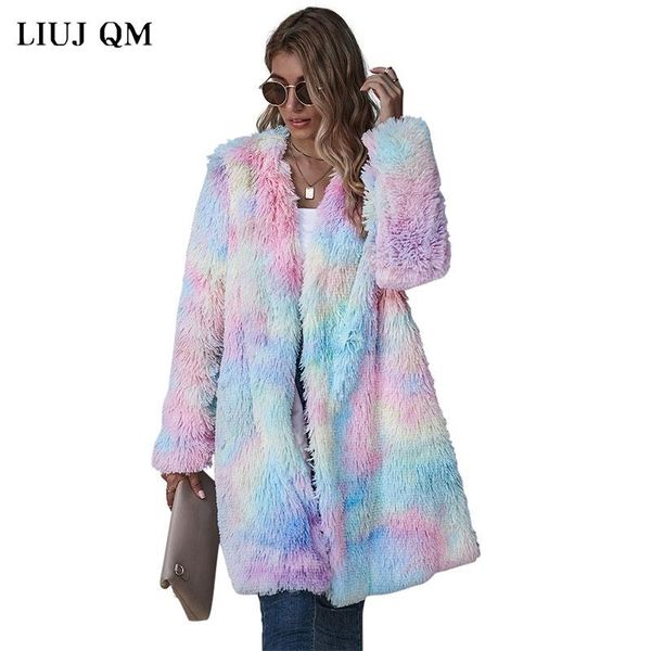 women's fur & faux 2021 autumn jacket plush color tie-dye long cardigan lightweight warm sleeve coat women, Black
women's fur & faux 2021 autumn jacket plush color tie-dye long cardigan lightweight warm sleeve coat women, Black
