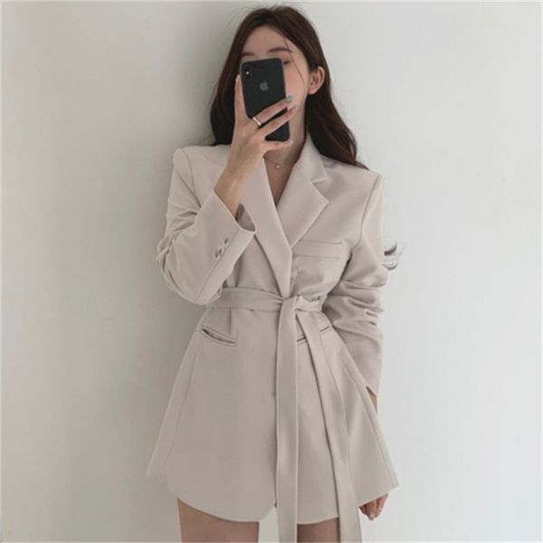 blazers in the women's fashion solid collar engraved waistband thin half-long blazer loose minimalist office lady tender autumn spring, White;black
blazers in the women's fashion solid collar engraved waistband thin half-long blazer loose minimalist office lady tender autumn spring, White;black
