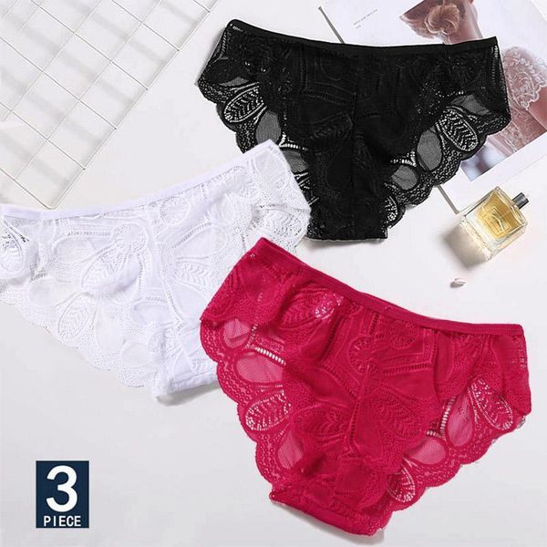 3pcs/set lace panties women underwear lingerie floral hollow briefs for girls female cotton underpants for women lace panty1, Black;pink
3pcs/set lace panties women underwear lingerie floral hollow briefs for girls female cotton underpants for women lace panty1, Black;pink