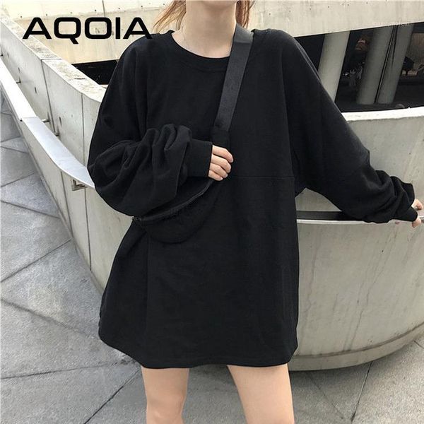 women's hoodies & sweatshirts 2021 autumn casual loose women sweatshirt streetwear solid color plus size long fashion female pullover1, Black
women's hoodies & sweatshirts 2021 autumn casual loose women sweatshirt streetwear solid color plus size long fashion female pullover1, Black