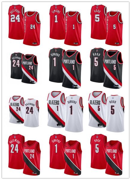 mens womens youth portland trail blazers 1 anfernee simons 24 kent bazemore 5 rodney hood red basketball jerseys, Black;red
mens womens youth portland trail blazers 1 anfernee simons 24 kent bazemore 5 rodney hood red basketball jerseys, Black;red