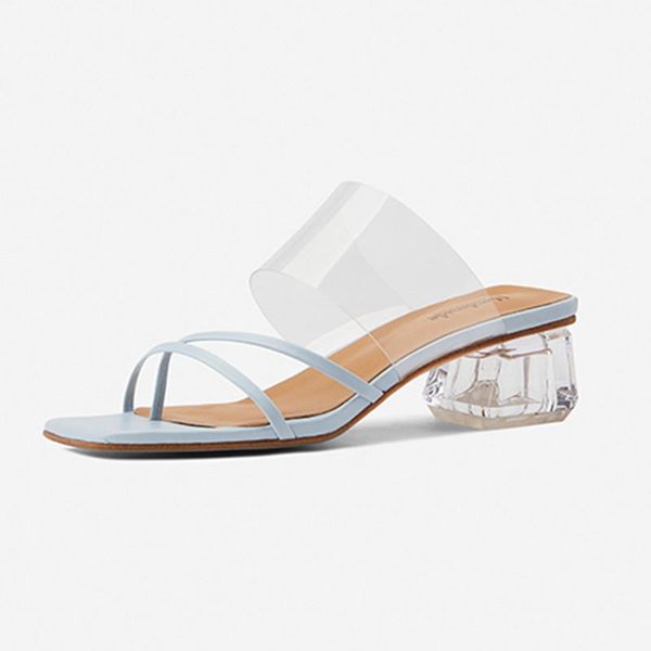 slippers transparent med heels ladies genuine leather mules shoes women spring summer pumps nigh club woman, Black
slippers transparent med heels ladies genuine leather mules shoes women spring summer pumps nigh club woman, Black