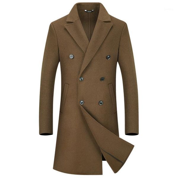 the new 2020 double-sided cloth coat long wool coat in men's male tit is winter1, Black
the new 2020 double-sided cloth coat long wool coat in men's male tit is winter1, Black