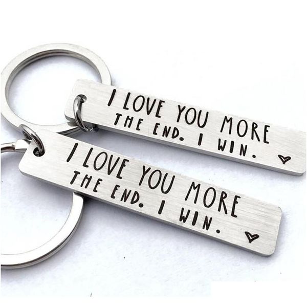 stainless steel key chain couple gifts "i love you more the end"boutique long qylrkq mj_bag
stainless steel key chain couple gifts "i love you more the end"boutique long qylrkq mj_bag