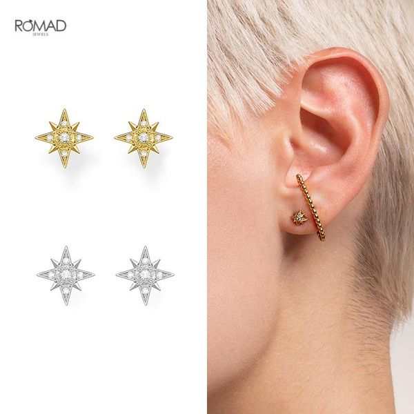 stud romad exquisite anise star earrings for women small cute zircon astral 925 sterling silver fine jewelry kolczyki, Golden;silver
stud romad exquisite anise star earrings for women small cute zircon astral 925 sterling silver fine jewelry kolczyki, Golden;silver
