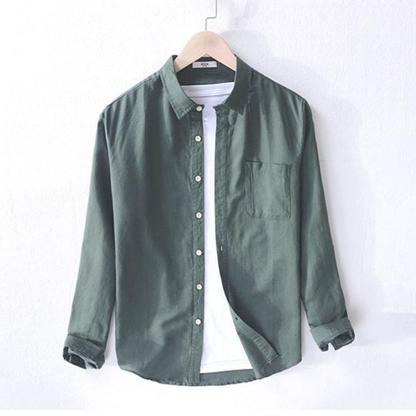 2019 new mens long sleeve linen shirts solid color casual lapel cotton mens shirts fashion slim clothing 1, White;black
2019 new mens long sleeve linen shirts solid color casual lapel cotton mens shirts fashion slim clothing 1, White;black