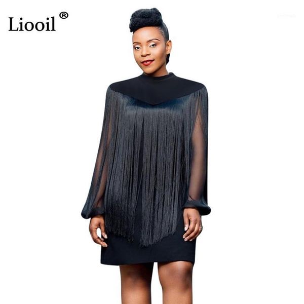 casual dresses liooil two piece set tassel loose mini dress women 2021 black o neck mesh see through party night club dress1, Black;gray
casual dresses liooil two piece set tassel loose mini dress women 2021 black o neck mesh see through party night club dress1, Black;gray