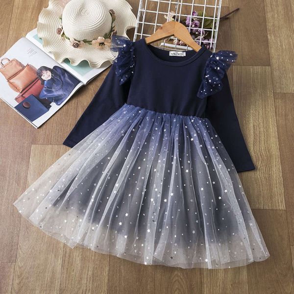 children's autumn and winter in new 2021 korean girl's drs with gradually changing star net long sve princs skirt, Red;yellow
children's autumn and winter in new 2021 korean girl's drs with gradually changing star net long sve princs skirt, Red;yellow