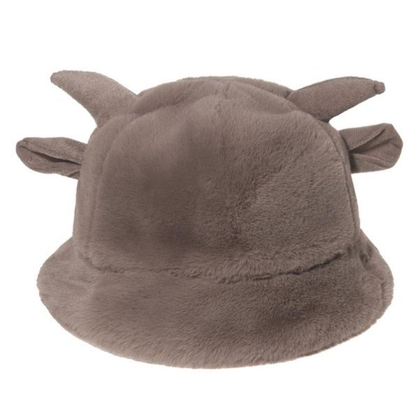 new women winter thicken fuzzy plush warm bucket hat cute cow cattle ears horn solid short brim vacation party fisherman cap, Blue;gray
new women winter thicken fuzzy plush warm bucket hat cute cow cattle ears horn solid short brim vacation party fisherman cap, Blue;gray