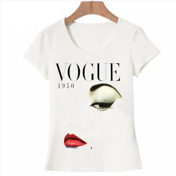 2019 new summer fashion womens short sleeve vogue 1950 lipstick printing t shirt casual girl cool hipster tees lady tshirt, White
2019 new summer fashion womens short sleeve vogue 1950 lipstick printing t shirt casual girl cool hipster tees lady tshirt, White