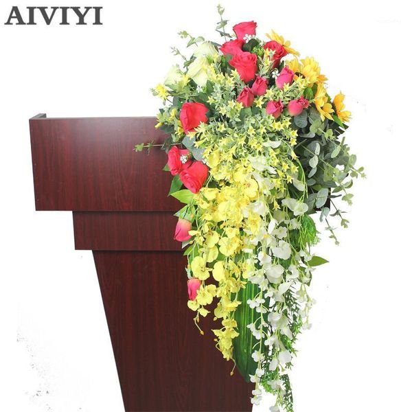 foreign trade products simulation flower hanging pendent flower diy front desk conference table wall decoration1
foreign trade products simulation flower hanging pendent flower diy front desk conference table wall decoration1