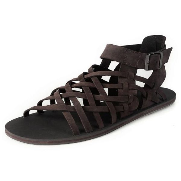 korean style high cow leather rome gladiators summer beach sandals for men t200420, Black
korean style high cow leather rome gladiators summer beach sandals for men t200420, Black