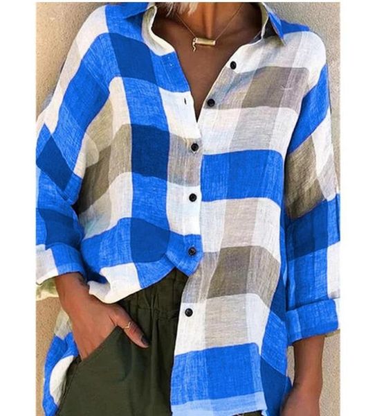 women's t-shirt autumn women vintage floral plaid e girl shirts 2021 elegant deep office lady casual loose long sleeve blusa 5xl, White
women's t-shirt autumn women vintage floral plaid e girl shirts 2021 elegant deep office lady casual loose long sleeve blusa 5xl, White