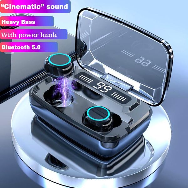 wireless earphones bluetooth v5.0 tws wireless bluetooth headphones led display with 3300mah power bank headsets with microphone
wireless earphones bluetooth v5.0 tws wireless bluetooth headphones led display with 3300mah power bank headsets with microphone