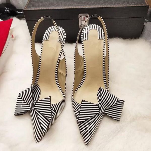 fashion women shoes stripe bow slingback point toe stiletto heel high heels ladies pumps sandals bride wedding shoes, Black
fashion women shoes stripe bow slingback point toe stiletto heel high heels ladies pumps sandals bride wedding shoes, Black