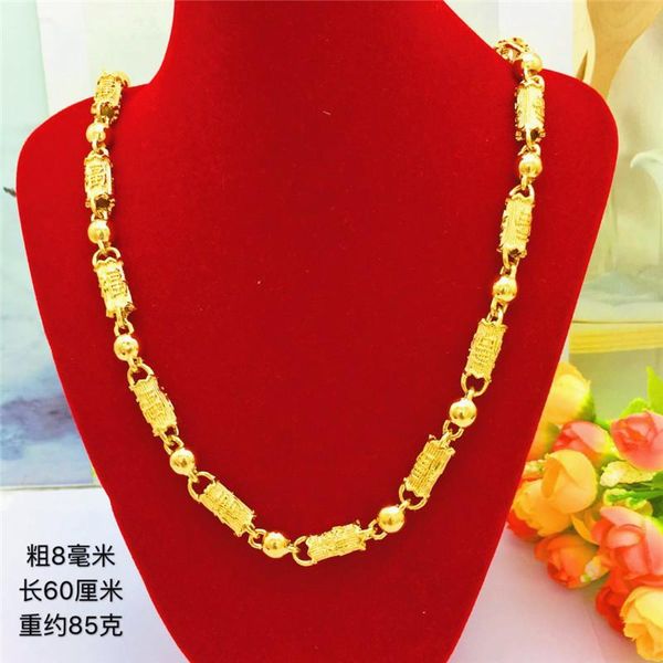 luxury gold 14k necklace for men wedding engagement jewelry 8n lucky six-character mantra beads chain necklace ornament gifts, Silver
luxury gold 14k necklace for men wedding engagement jewelry 8n lucky six-character mantra beads chain necklace ornament gifts, Silver