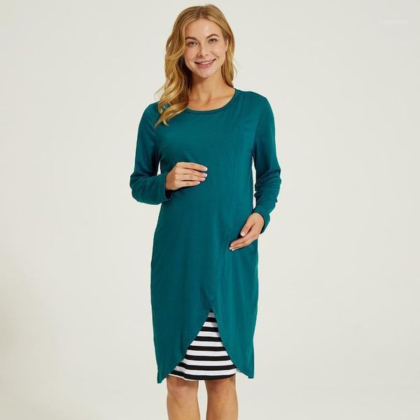 patpat 2021 new arrivalmaternity round collar full print turquoise knee length long-sleeve nursing dress1, White
patpat 2021 new arrivalmaternity round collar full print turquoise knee length long-sleeve nursing dress1, White