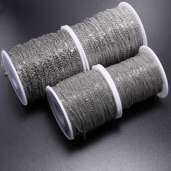 5m/lot 1.2 1.5 2.0 2.4 3.0 mm stainless steel link chain bulk necklace chains for jewelry making findings supplies accessories bbyznj
5m/lot 1.2 1.5 2.0 2.4 3.0 mm stainless steel link chain bulk necklace chains for jewelry making findings supplies accessories bbyznj