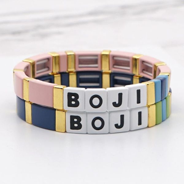 2020 new fashion letter boji tile bracelet for women female bohemian enamel stretch charm bracelets jewelry friendship, Black
2020 new fashion letter boji tile bracelet for women female bohemian enamel stretch charm bracelets jewelry friendship, Black