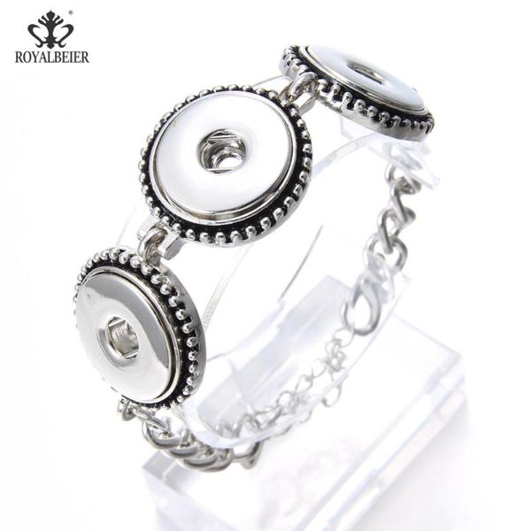 charm bracelets royalbeier stainless steel metal jewelry women bracelet snap 18mm buttons flowers carved sz0535, Golden;silver
charm bracelets royalbeier stainless steel metal jewelry women bracelet snap 18mm buttons flowers carved sz0535, Golden;silver