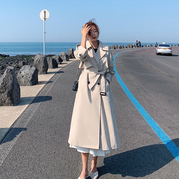 brand fashion long trench coat women cloak double-breasted with storm flaps belts lady outerwear female clothes spring autumn t200828, Tan;black
brand fashion long trench coat women cloak double-breasted with storm flaps belts lady outerwear female clothes spring autumn t200828, Tan;black